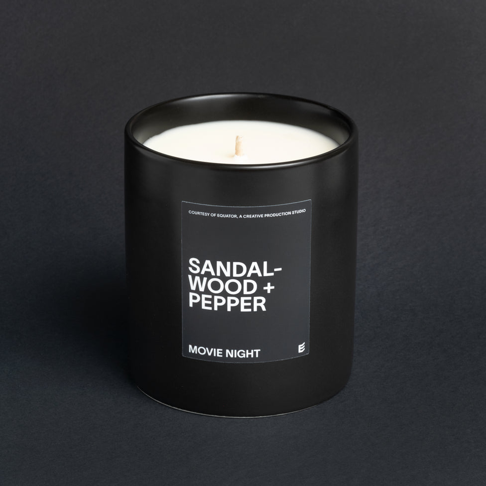 Sandalwood + Pepper Movie Night Candle