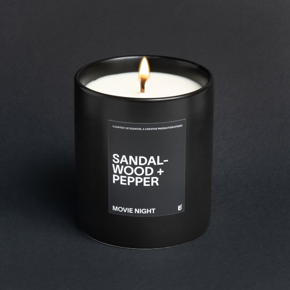 Sandalwood + Pepper Movie Night Candle